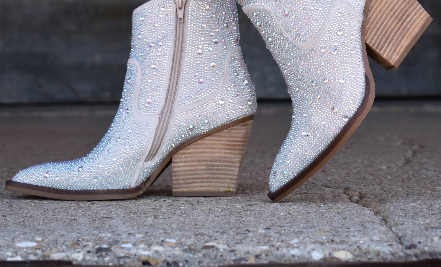 Very G - Kady Rhinestone Booties