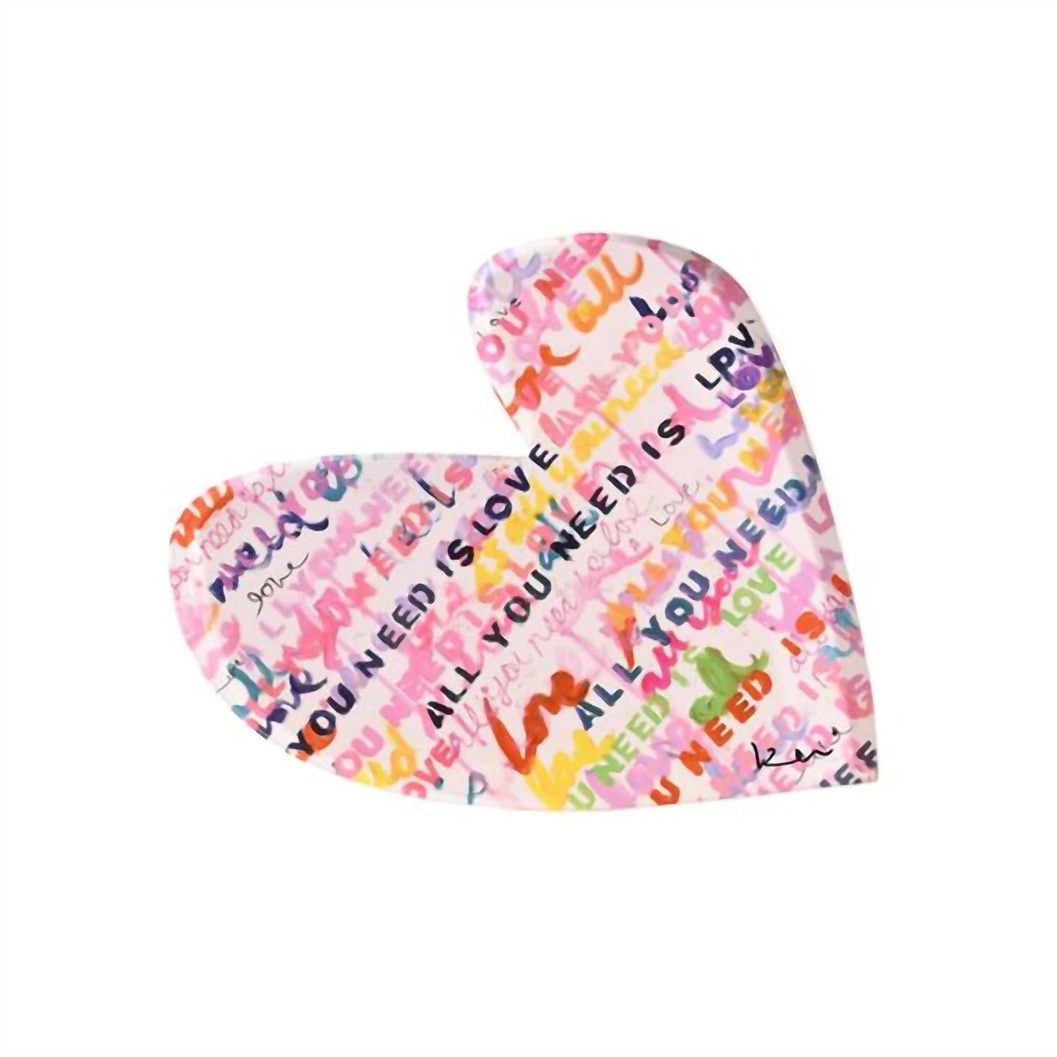 KERRI ROSENTHAL Women's Love Is All You Need Rock Of Love - Large in pink - item