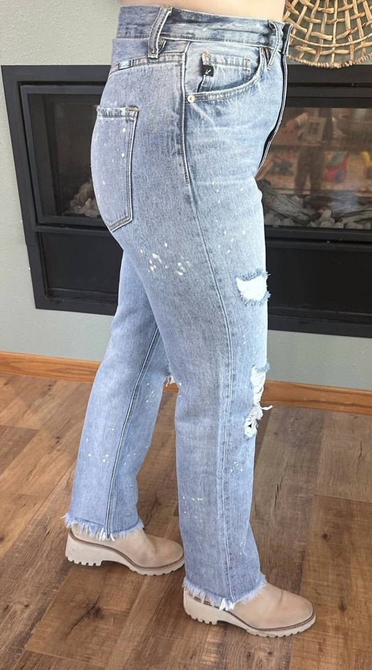 Kancan - Oceane High Rise Slim Straight Jeans