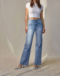 Mica Denim - Women's High Rise Wide Leg Jeans