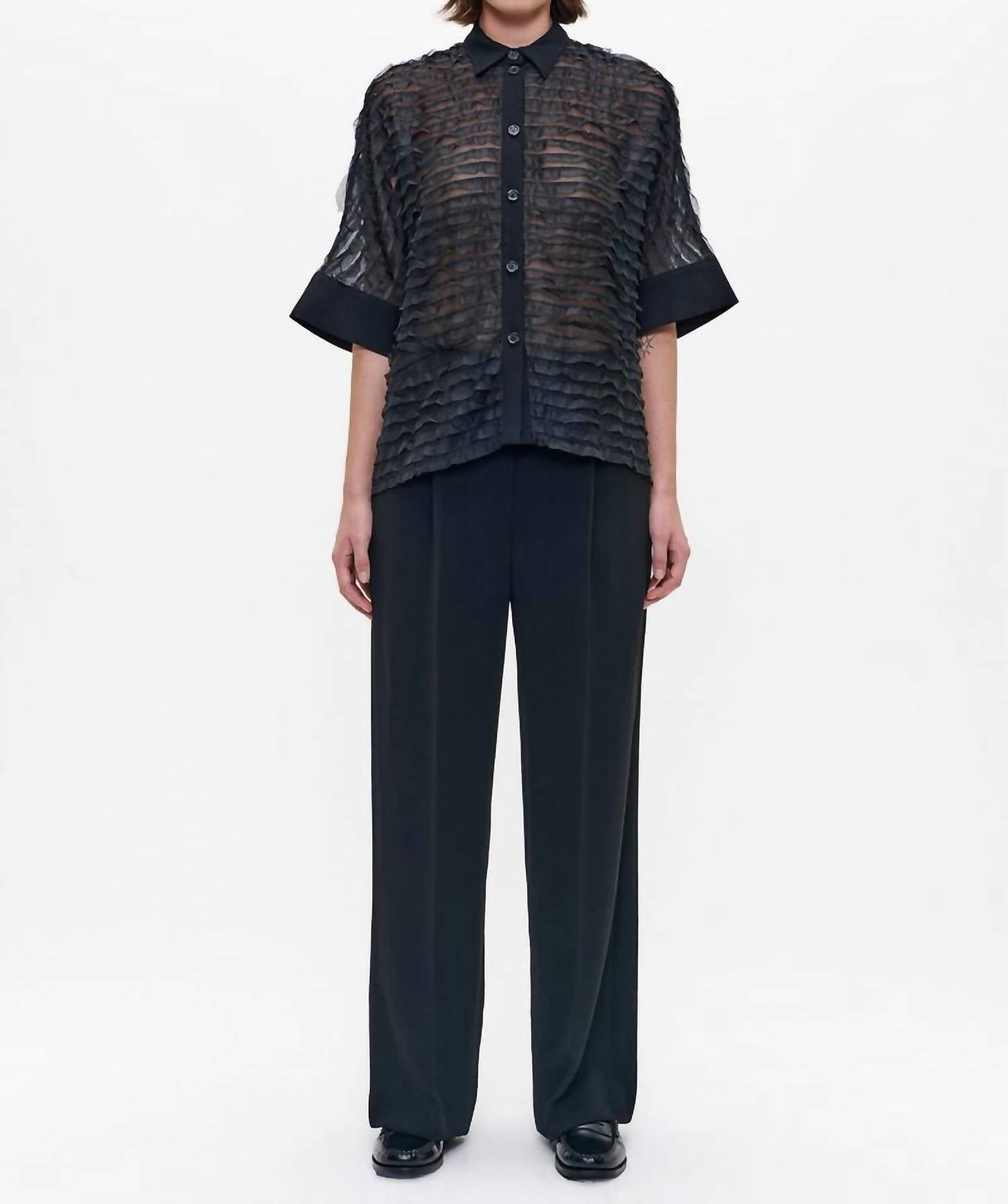 Joseph Ribkoff - Bubble Jacquard Boxy Blouse
