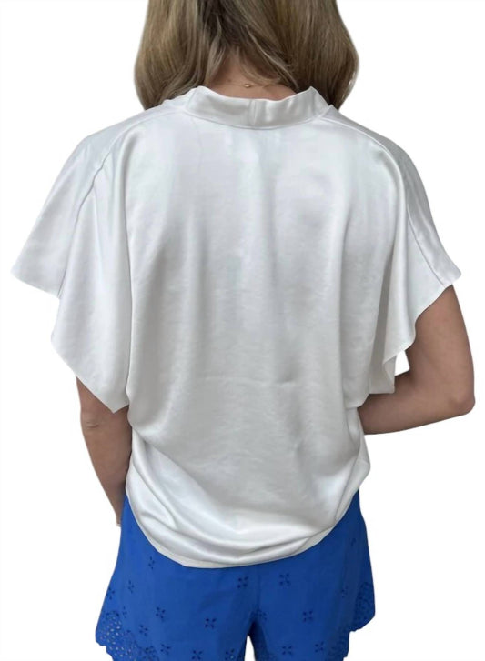 Saint Art - Finn V-Neck Charmeuse Top