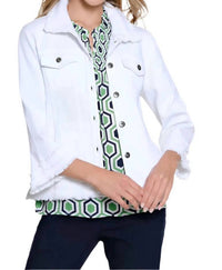 Multiples - Triple Fringe Jean Jacket