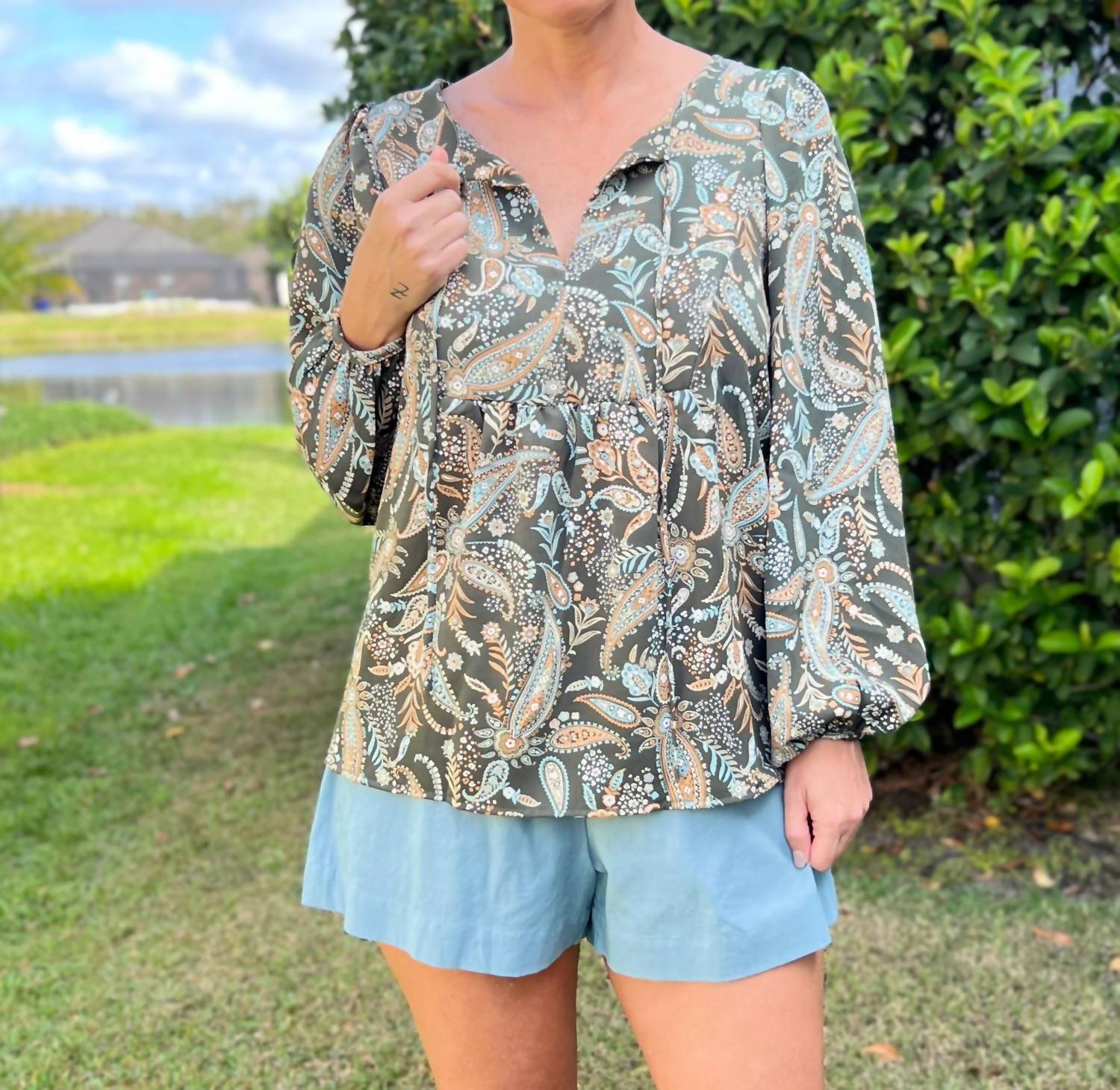 Adora - Perfectly Paisley Top