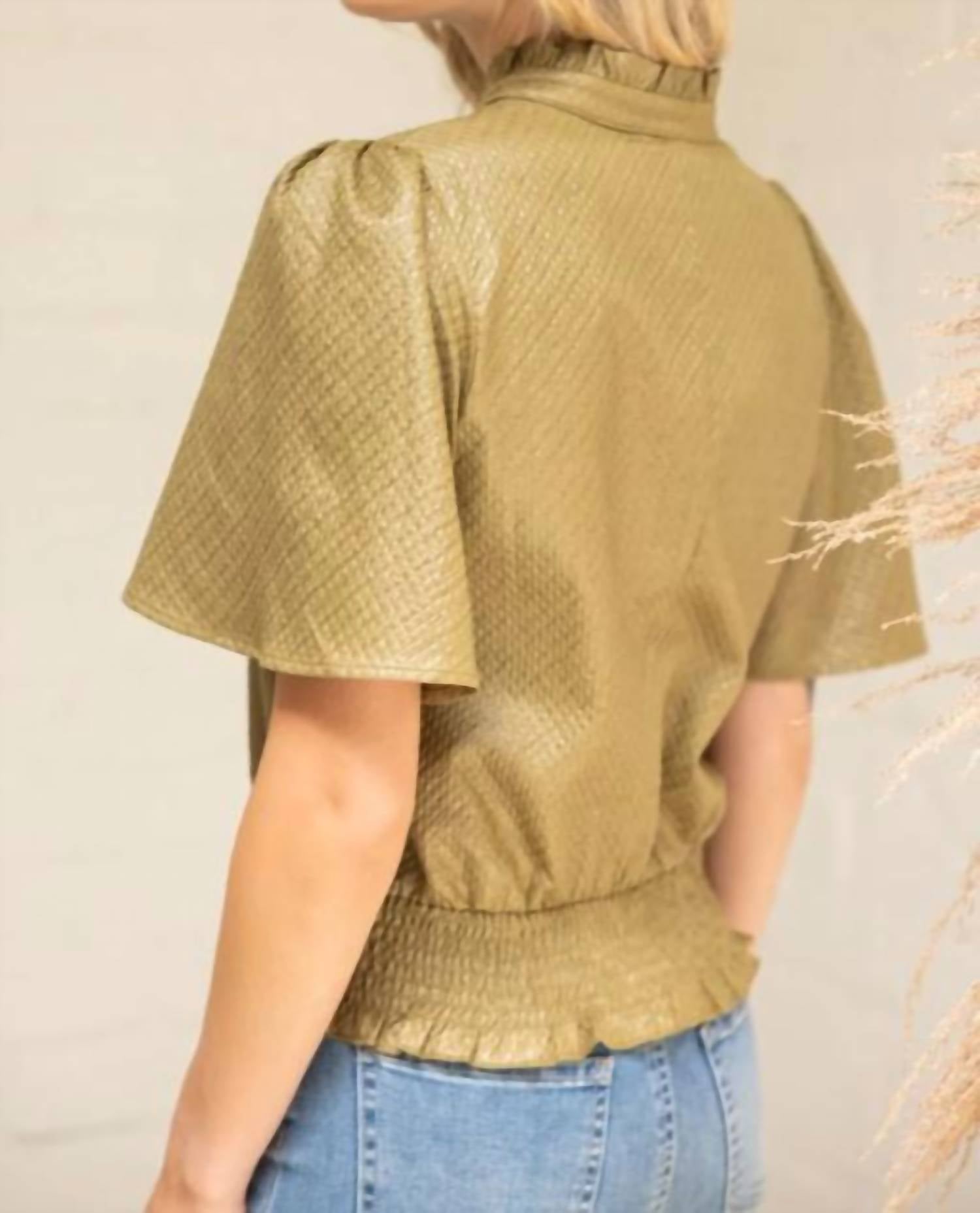 Voy - Smocked Top