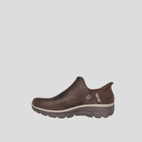 Skechers Women's Easy Going Slip In Shoes in shoes in chocolate 1 - women's sneaker - detail view