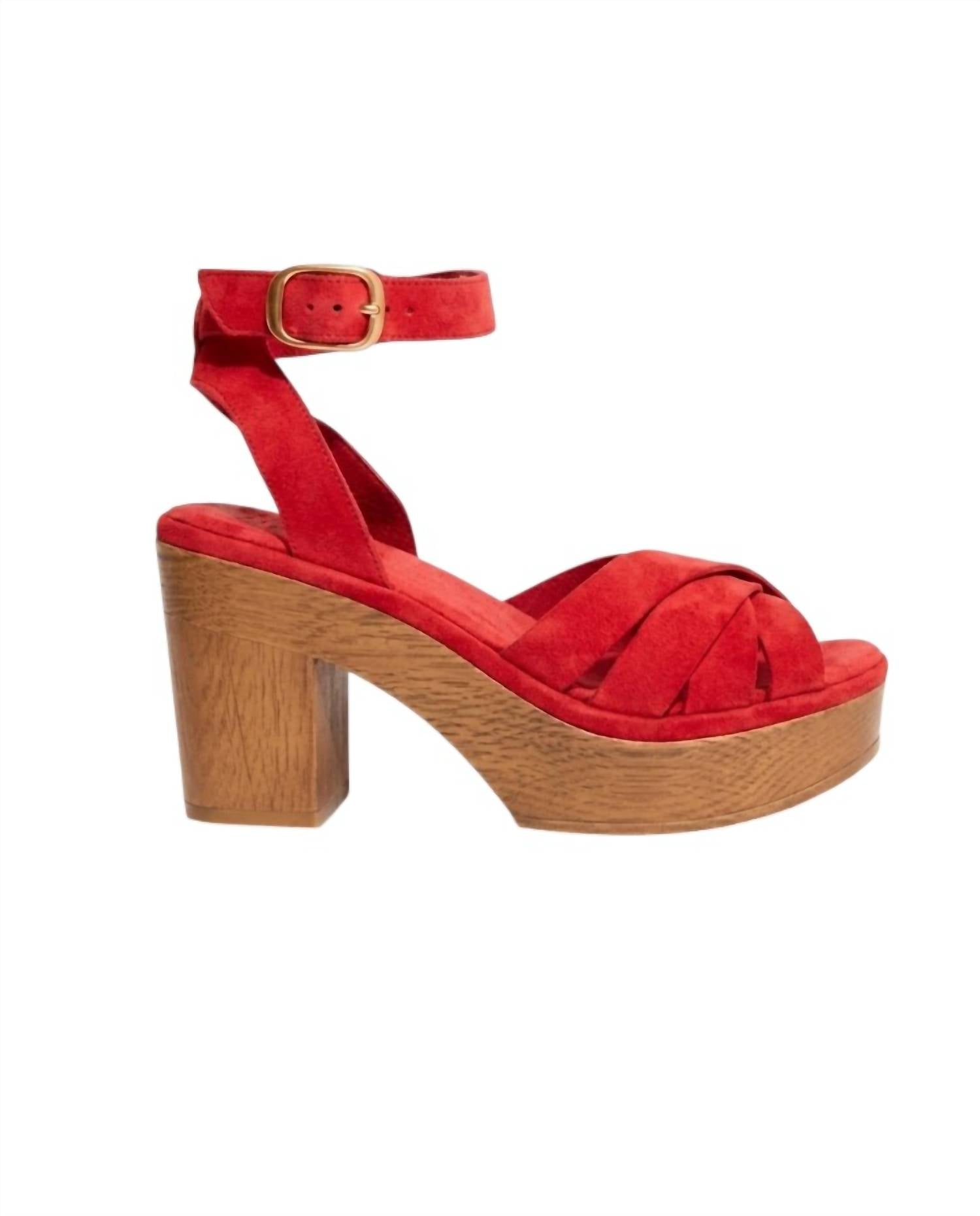 Cherokee Women's Joni Vibrant Platform Sandal in red - women's sandal