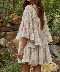 By Together - Floral Affair Flare Mini Dress