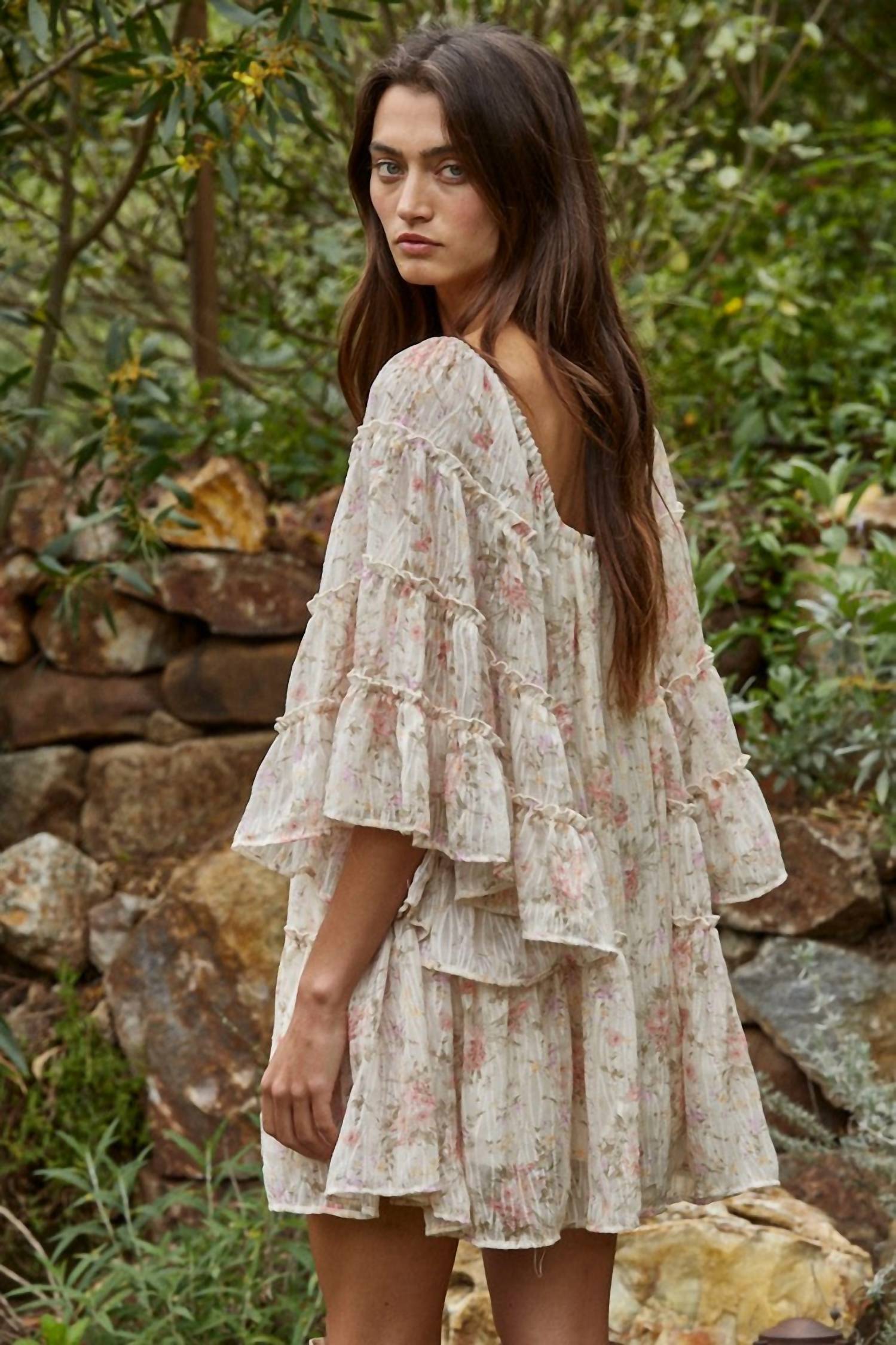 By Together - Floral Affair Flare Mini Dress