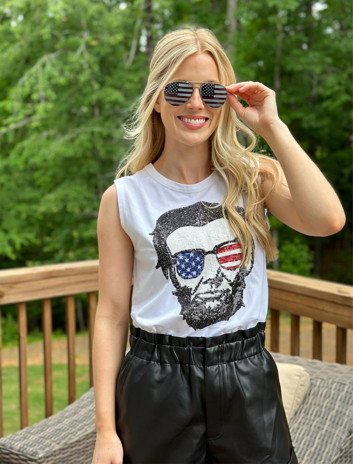 Stewart Simmons - Abe Sequin Muscle Tank Top