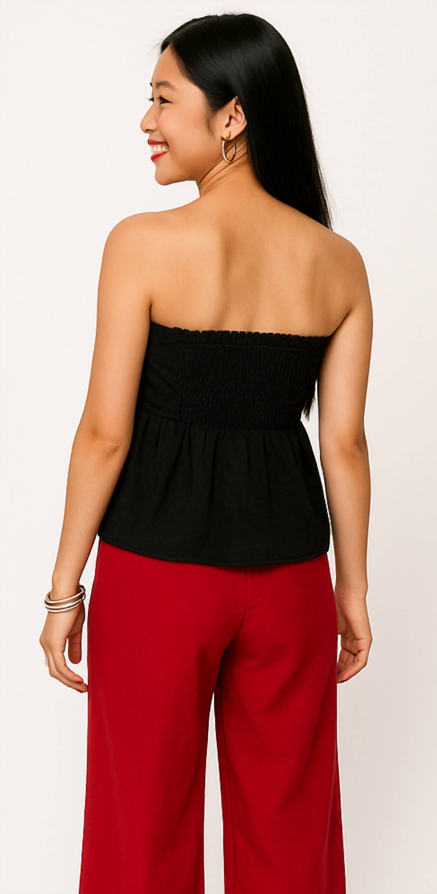 Shannalee - LINEN A-LINE TUBE TOP
