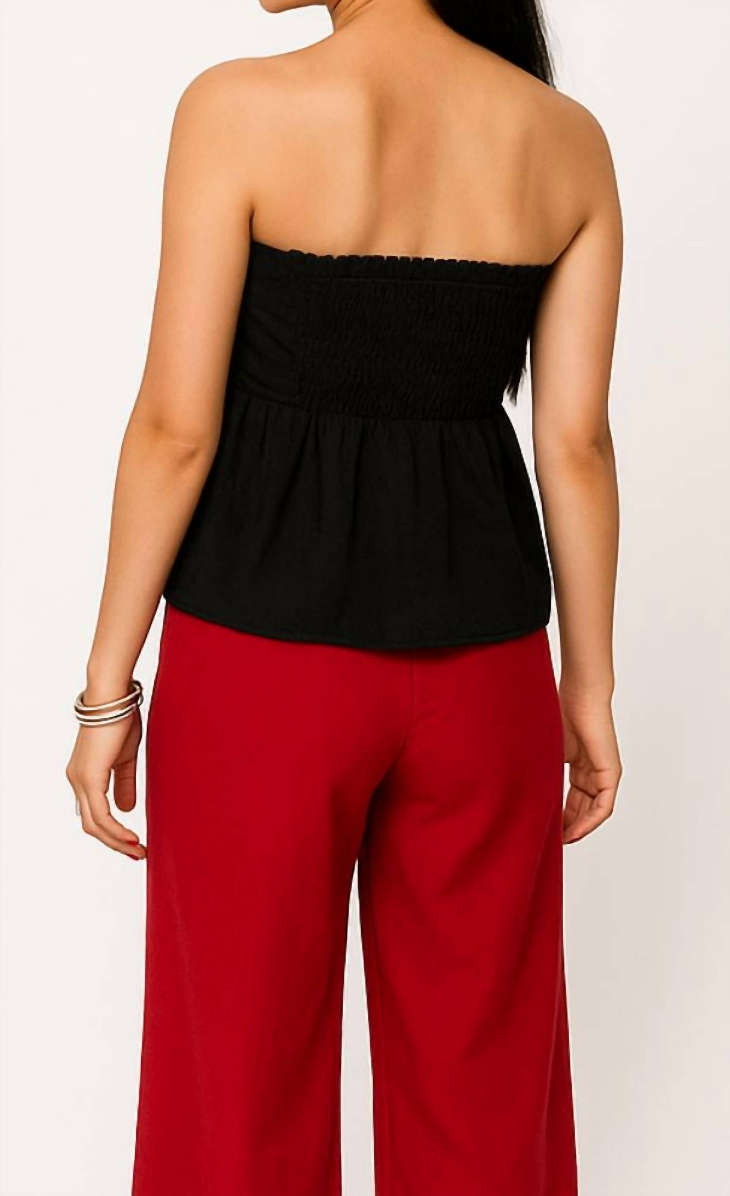 Shannalee - LINEN A-LINE TUBE TOP
