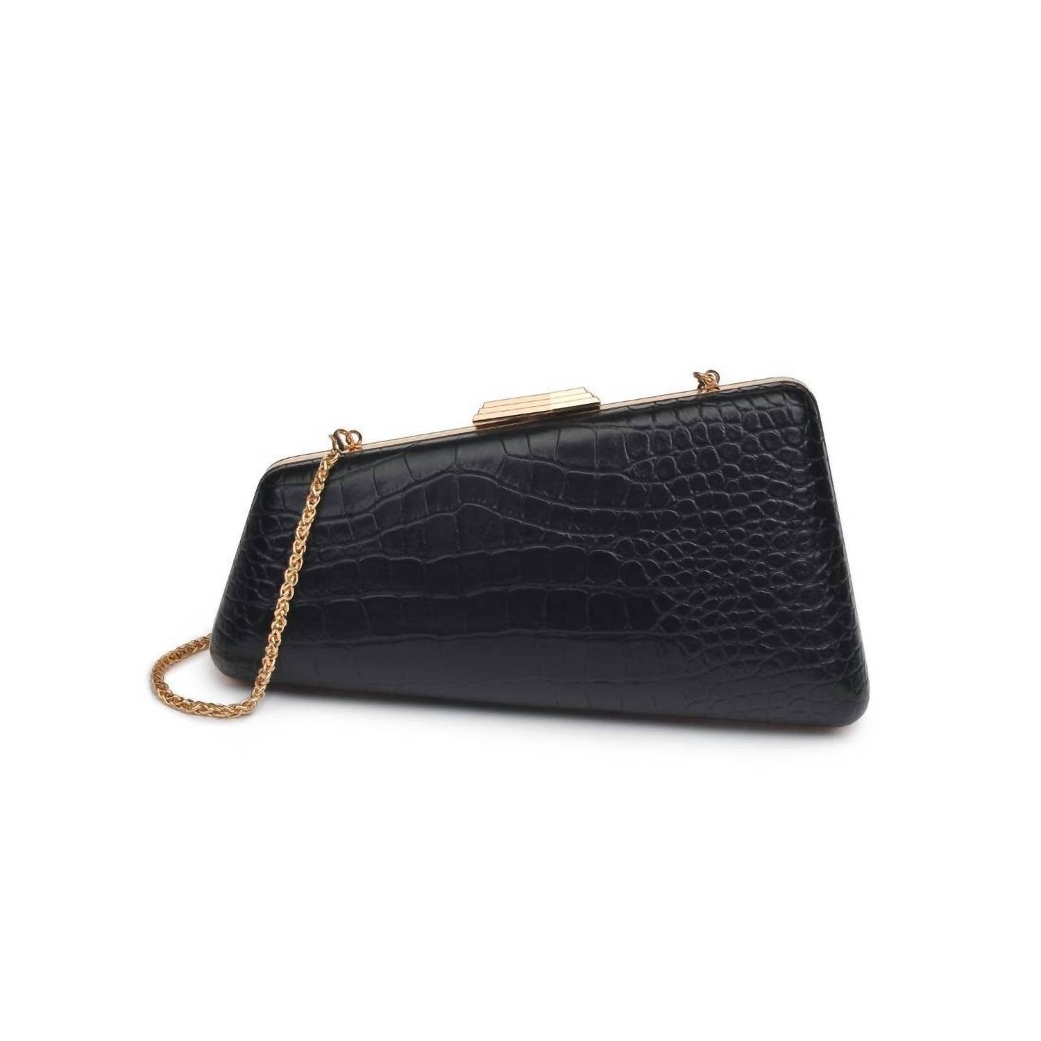 Urban Expressions - Women's Irene Croco Asymmetrical Evening Bag
