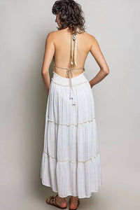 Pol - Women's Grecian Goddess Maxi Dress