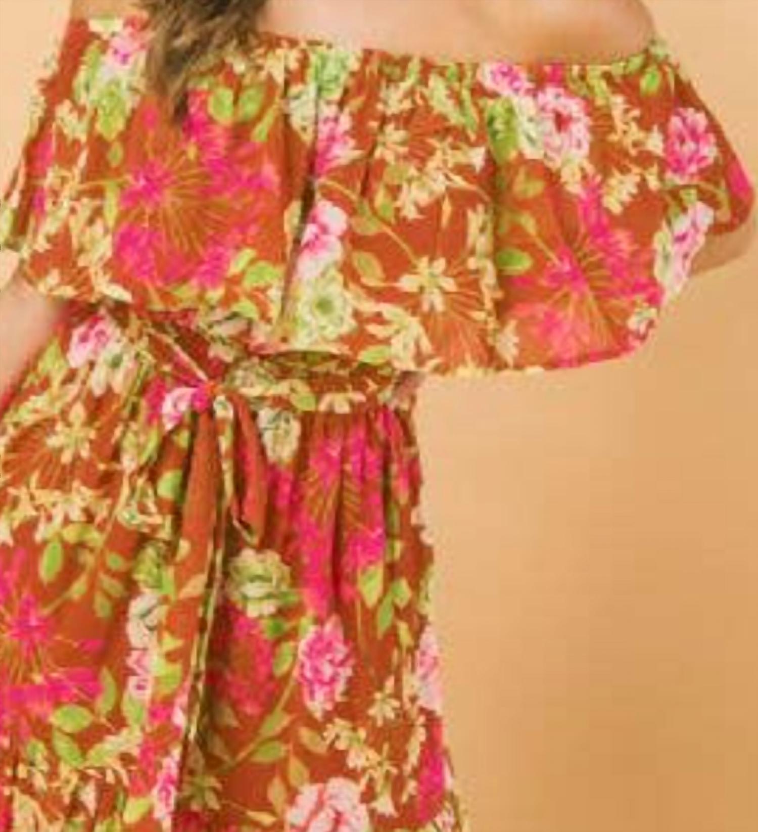 Flying Tomato - Falling for You Floral Maxi Dress