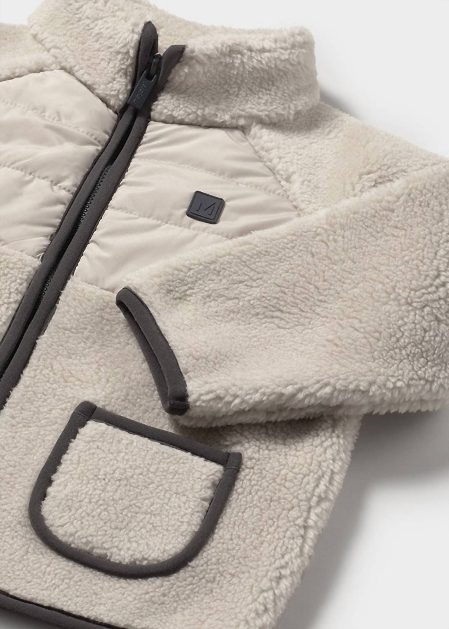 Mayoral - Boy's Sherpa Zip Up Jacket