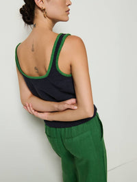 Nation LTD Peggy Sue Tank in navy sky - women's tank top - alternate view