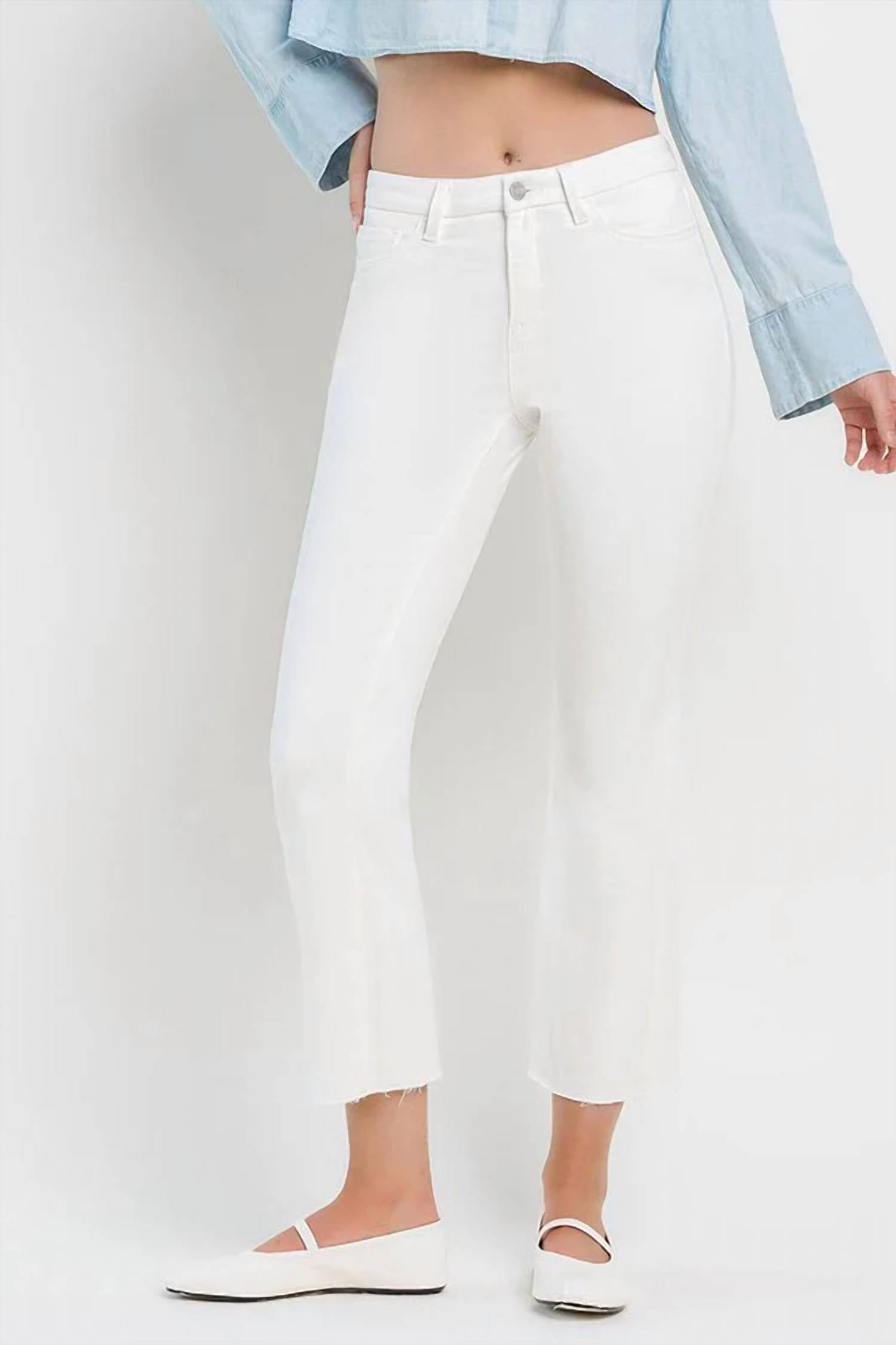 Vervet By Flying Monkey - Marcella High Rise Crop Flare Jeans