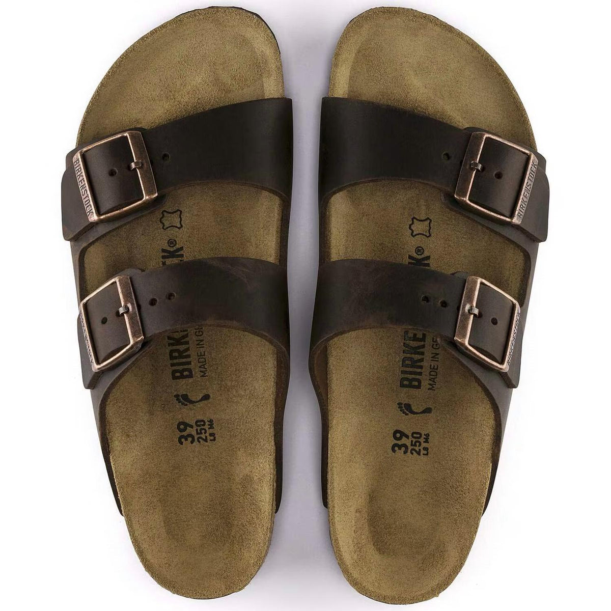 Birkenstock - Unisex Arizona Oiled Leather Two-strap Sandal