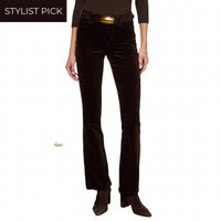 L'Agence Stevie Velvet Jean in coffee beans - women's pants