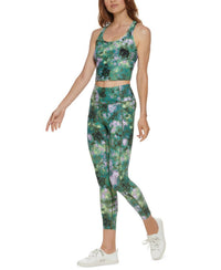 Calvin Klein - Activewear Performance Printed Racerback Cropped Tank Top