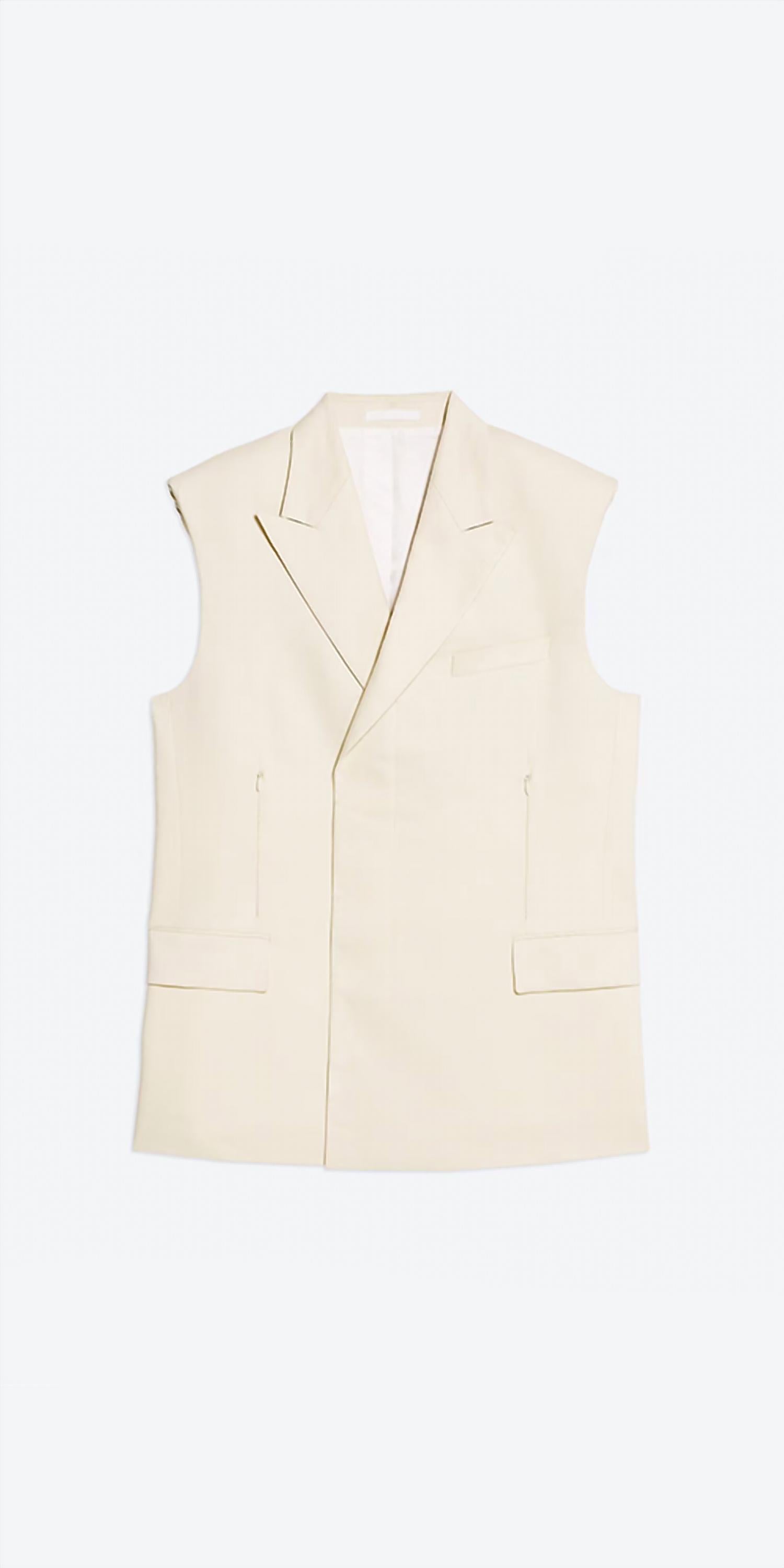 Helmut Lang - Sleeveless Car Blazer