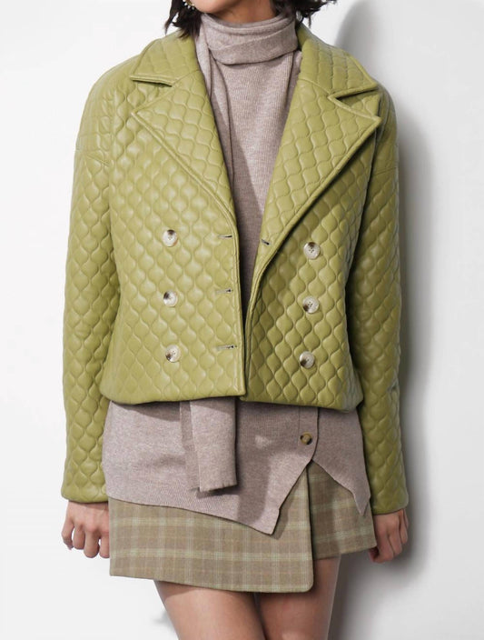 Greylin - Sandra Quilted Vegan Leather Jacket