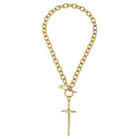 Susan Shaw - Women's Tall Cross Toggle Necklace
