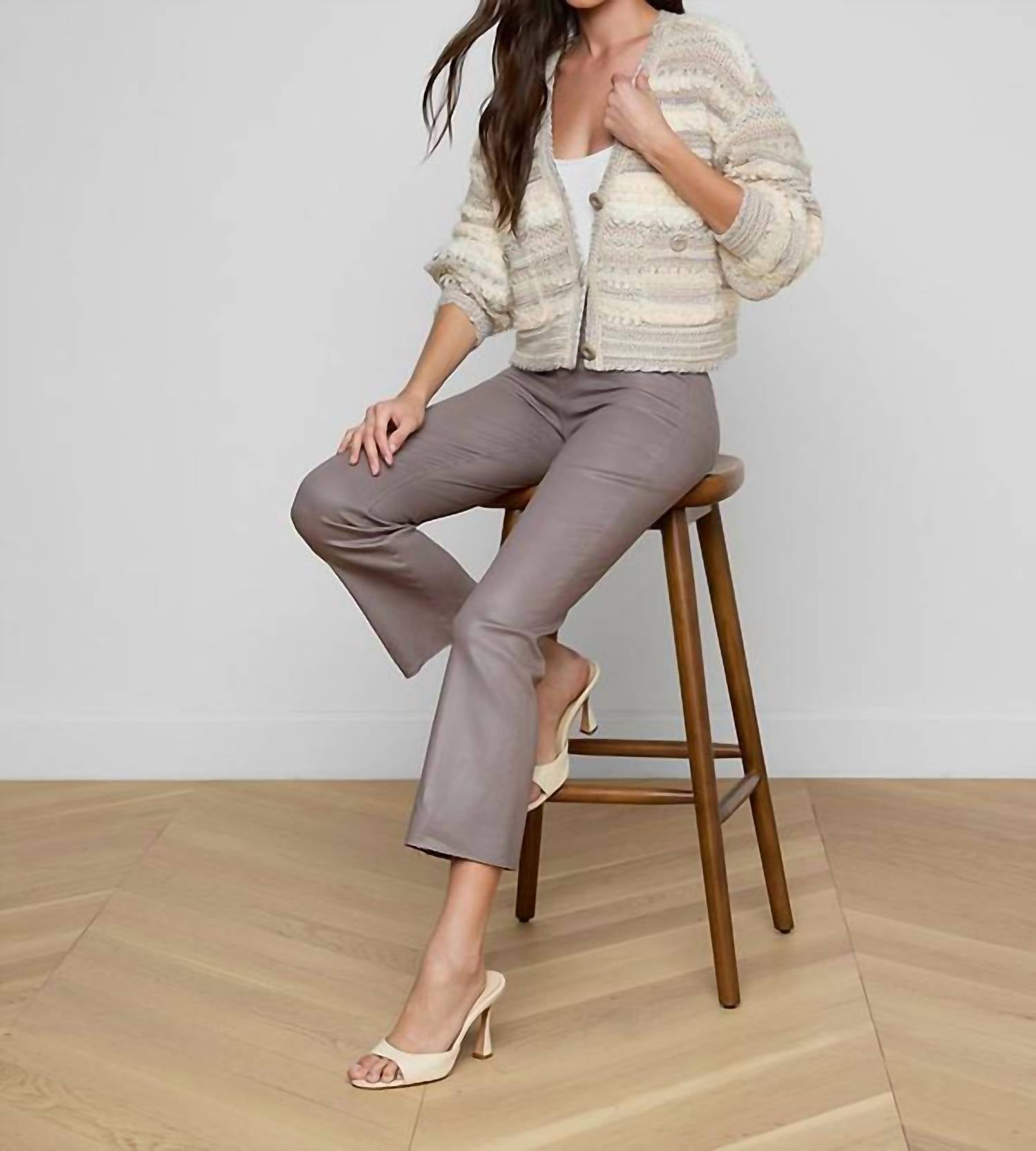 L'Agence Harriet Cardigan in natural multi 2 - women's cardigan - view 5