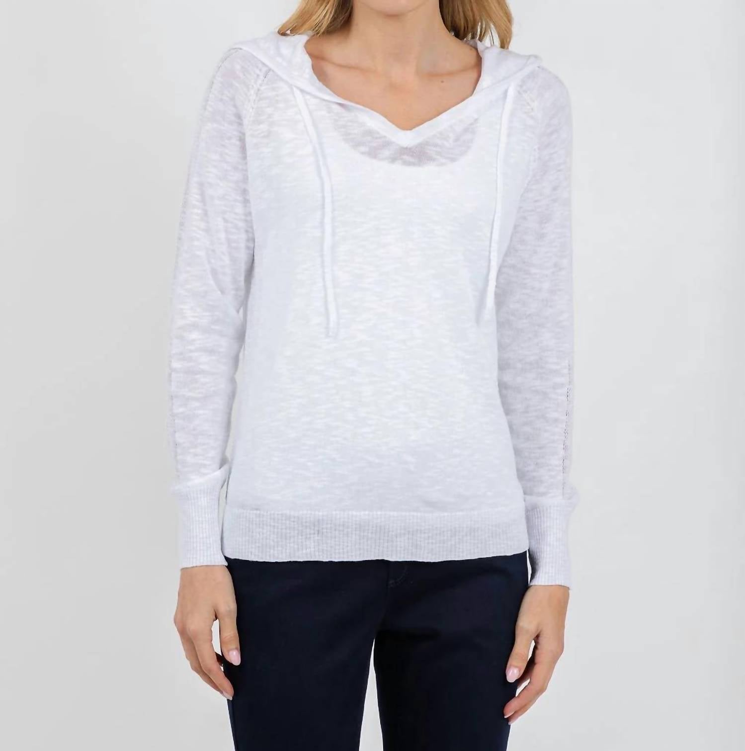 Elliott Lauren - Boardwalk Hoodie Sweater With Mesh Detail