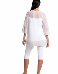 Sympli - Mesh Keyhole Tunic
