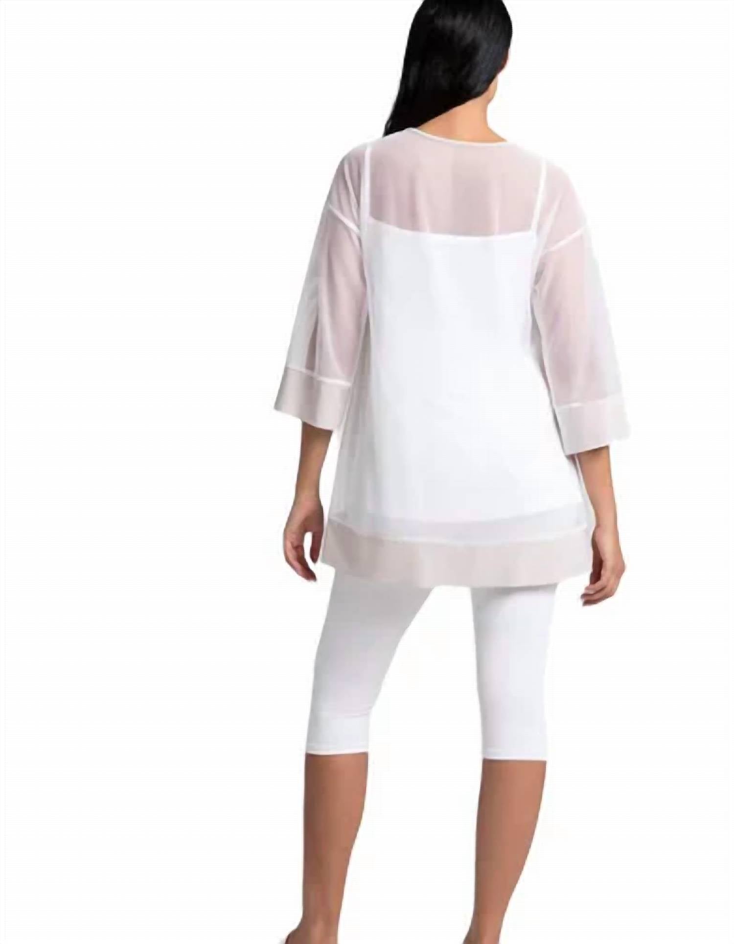 Sympli - Mesh Keyhole Tunic
