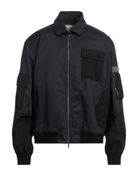 Iceberg Men's Bomber Jacket in navy black - men's jacket - detail view