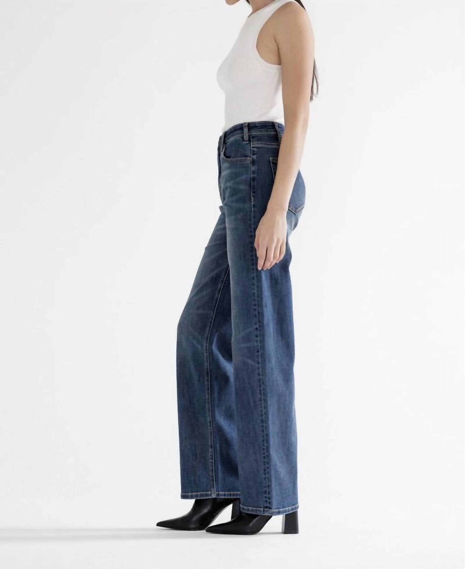 Mica Denim - Netty Super High Straight Leg Jeans