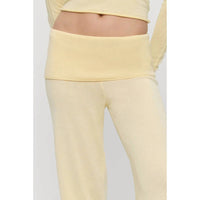 Frankies Bikinis Storm Knit Pants in buttercream - women's pants - alternate view