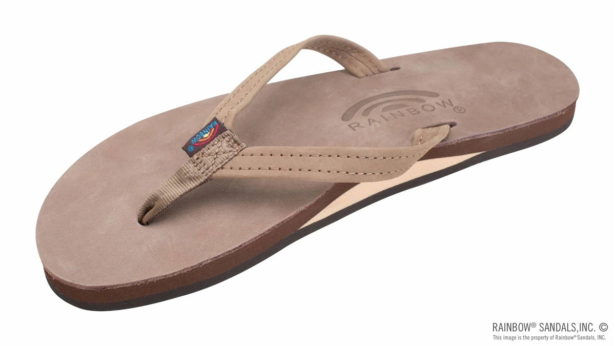 Rainbow Sandals - Women's Narrow Strap Leather Sandal