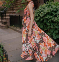 hutch Vela Maxi Dress in brown vintage floral - women's dress - view 4
