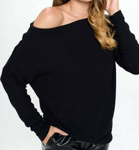 Renee C - Brushed Knit Off The Shoulder Top