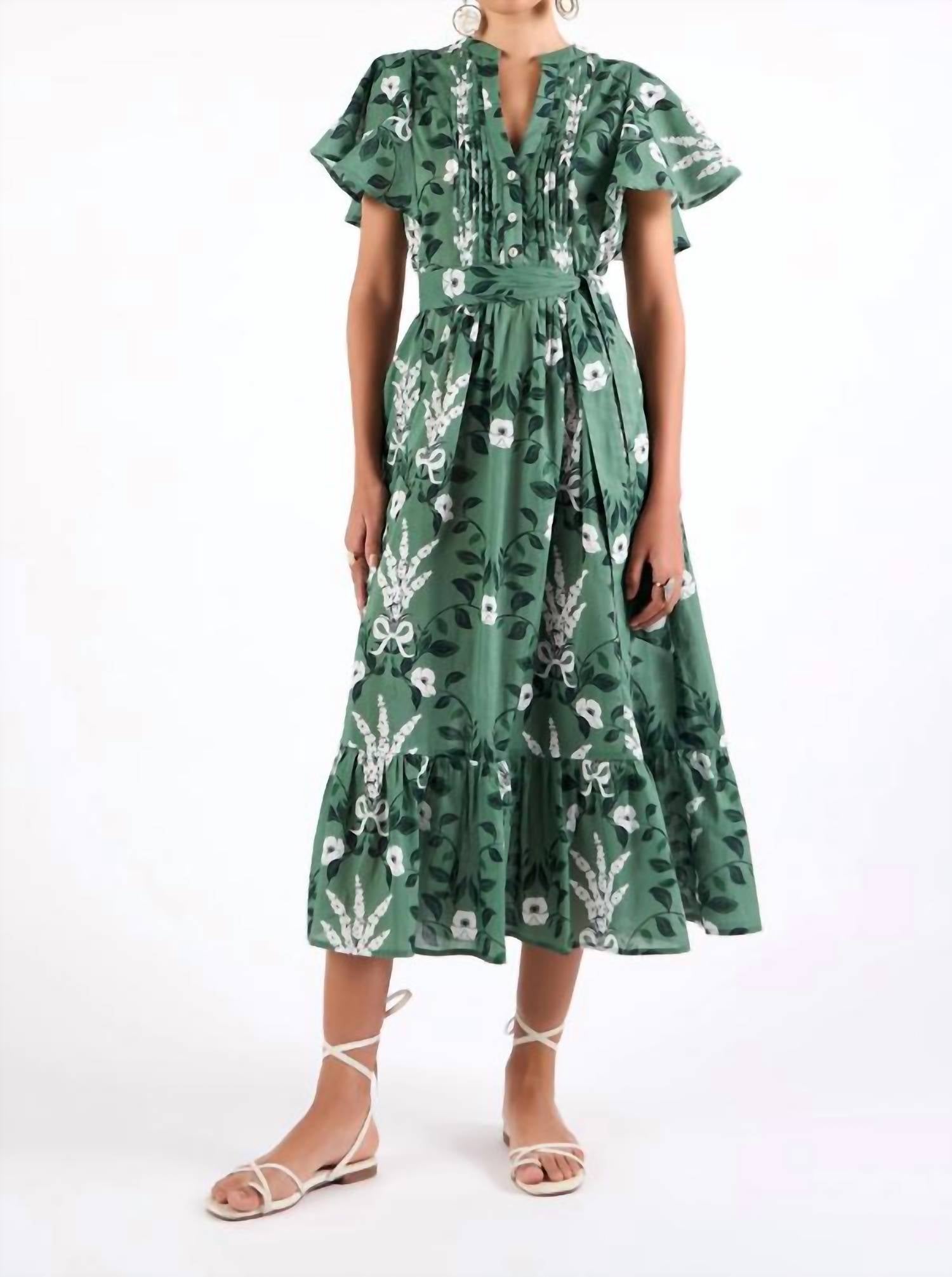 BEYOND by Vera Leni Dress in lavender moss - women's dress