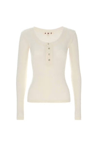 Amo - Sweets Long Sleeve Henley Top