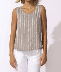 Escape By Habitat - Driftwood Stripe Harborside Tank Top