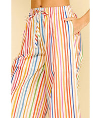 Pinch - Stripe Wide Leg Pant