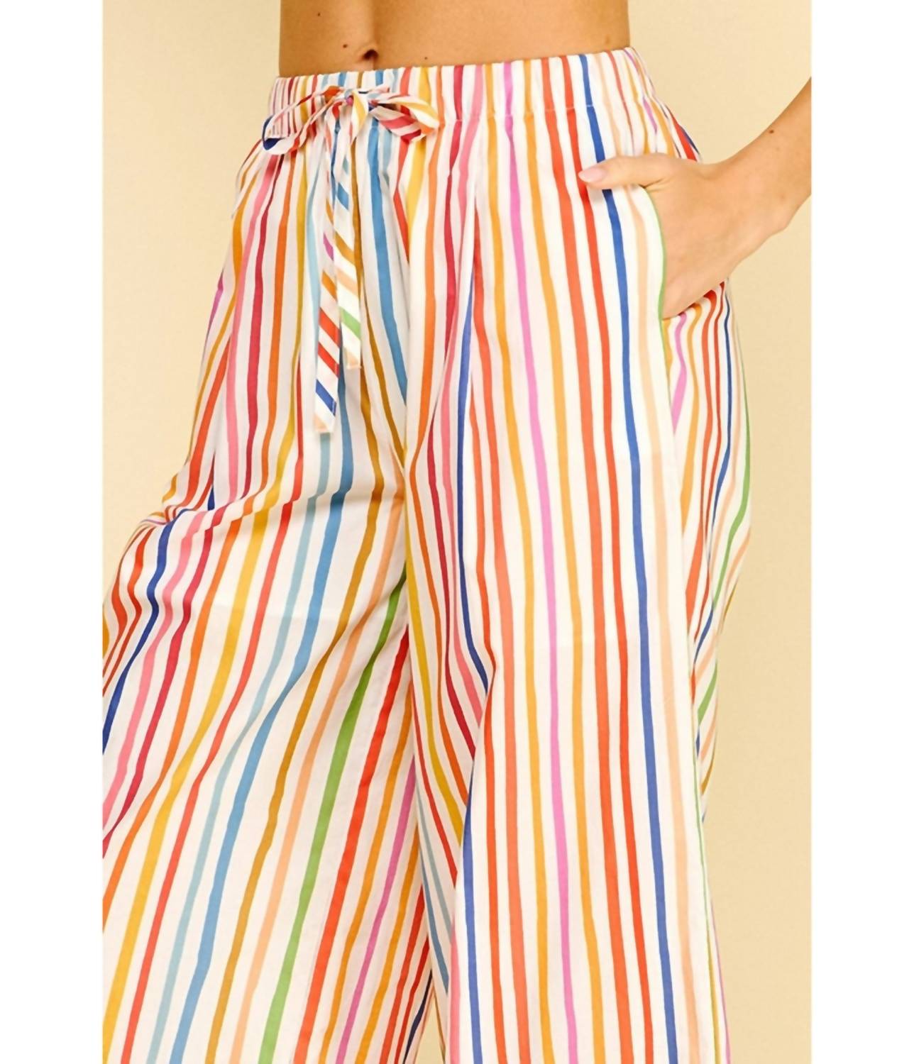 Pinch - Stripe Wide Leg Pant