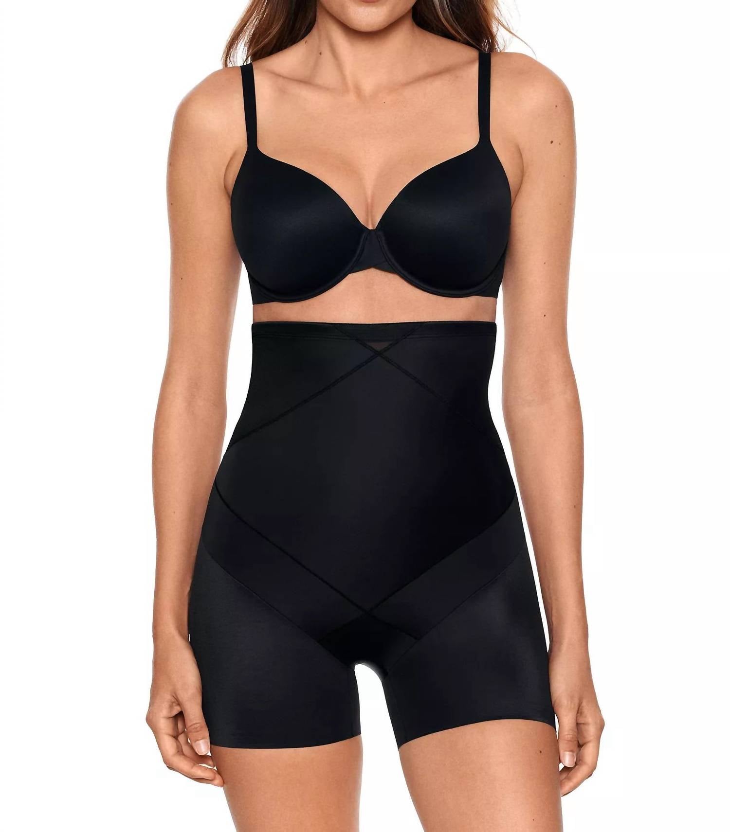 Miraclesuit Instant Tummy Tuck Hi-waist Shorts in black - women's shorts