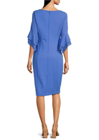 Adrianna Papell - Boat Neckline Sheath Dress - Plus