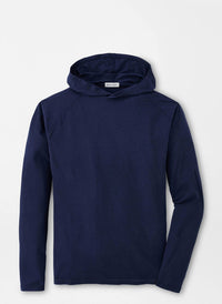 PETER MILLAR Lava Wash Popover Hoodie T-shirt in blue - men's long sleeve top - view 4