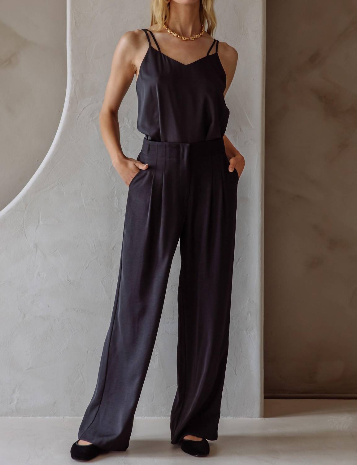 Skies Are Blue - Recycled Wide Leg Pant