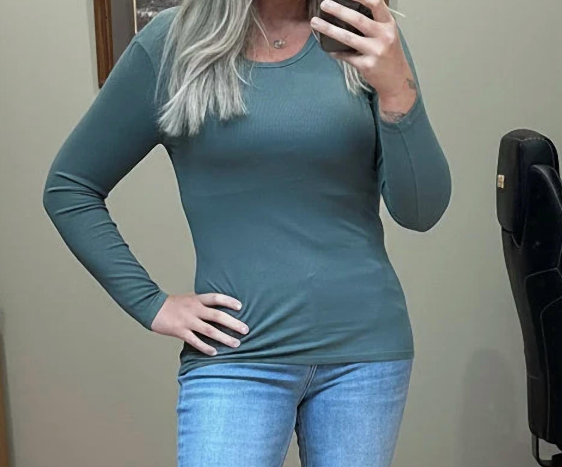 Yelete - Ribbed Long Sleeve Top