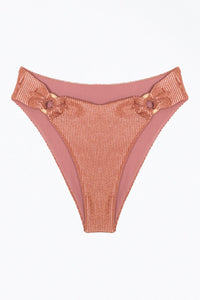 REBECCA RIBBED O-RING BIKINI BOTTOM