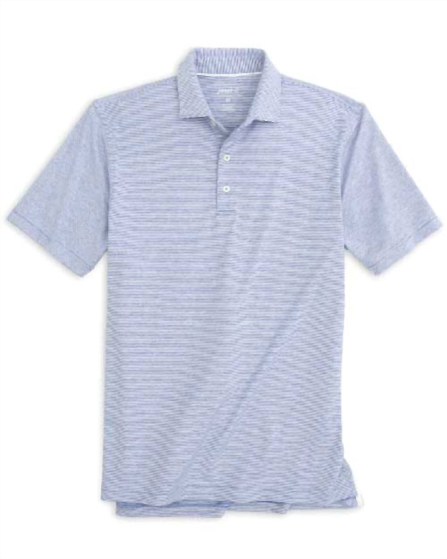 Johnnie-O - Men's Lyndon Striped Jersey Performance Polo Shirt